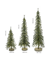 Alpine Trees with LED Lights - Set of 3