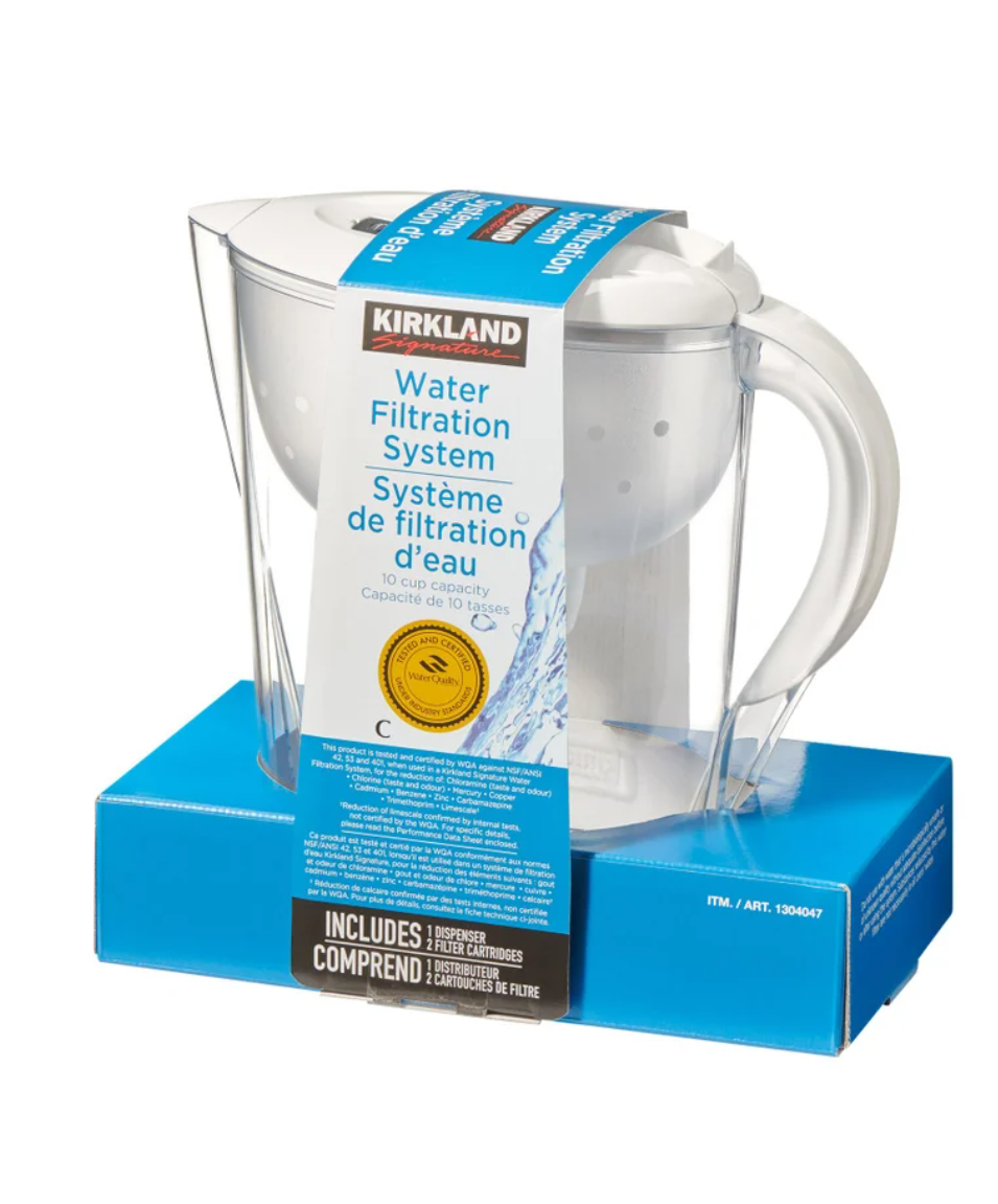 Kirkland Signature 2.3 L (10-cup) Pitcher with 2 Filters