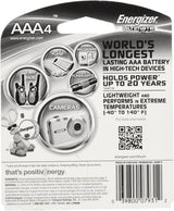 Energizer Ultimate Lithium AAA Batteries, World’s Longest-Lasting AAA Battery in High-Tech Devices (4 pack)