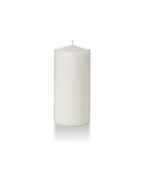 Yummi 3" x 6"  Round Pillar Candles - 3 per Pack