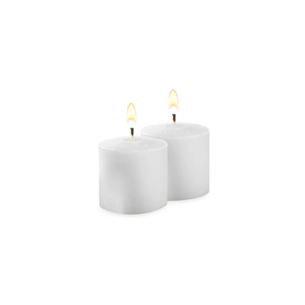 Yummi Case of 288 Wholesale 10hr Unscented White Votive Candles