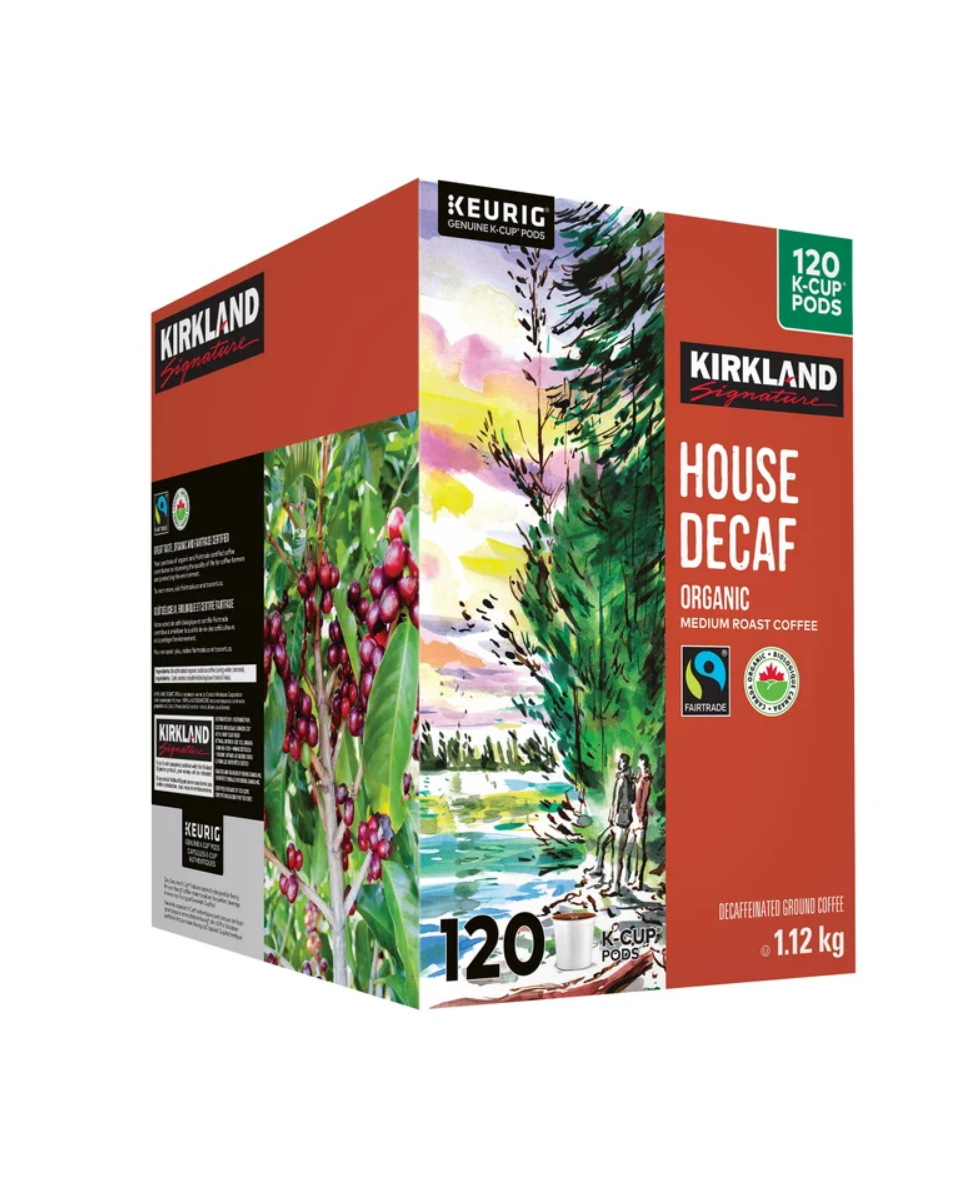 Kirkland Signature Organic Coffee K-Cup Pods, 120-count