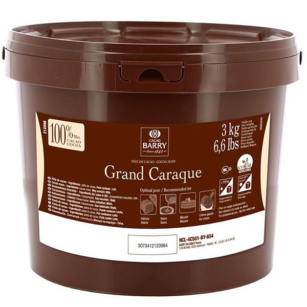Cocoa Barry Grand Caraque Unsweetened Chocolate 3 kg