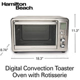 HAMILTON BEACH Surecrisp Digital Air Fry Oven - 31193C