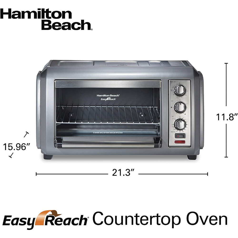 HAMILTON BEACH Easy Reach Convection Countertop Oven - 31434