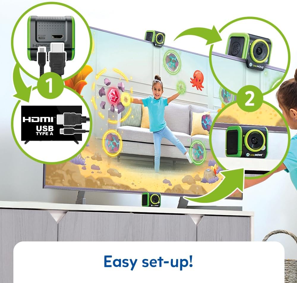 Leapfrog LeapMove 25 Preloaded Games Learning Game Console for Kids Ages 4-7 English Version
