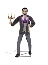 6' Animated Vampire Butler with LED Eyes and Sound