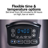 HAMILTON BEACH 33768G 6 Quart Programmable Defrost Slow Cooker