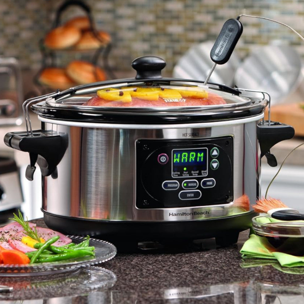 HAMILTON BEACH 33769C Set N Forget 6 Quart Slow Cooker