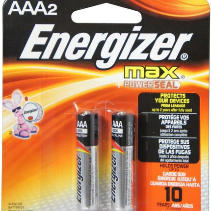 Energizer MAX Alkaline Batteries AAA 2 Each (Pack of 12)