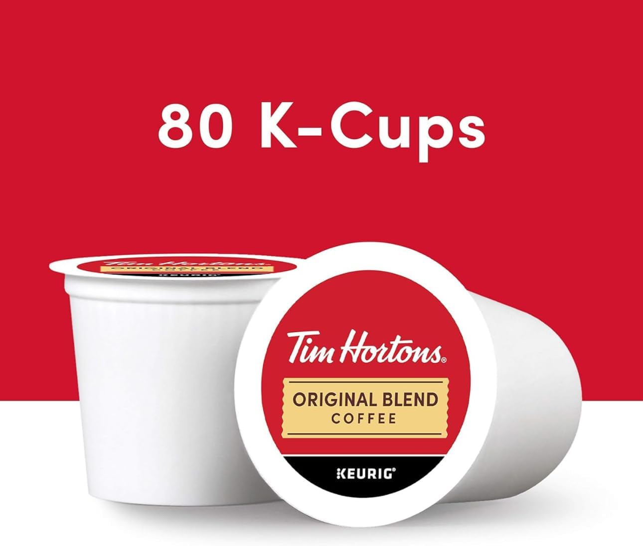 Tim Hortons Coffee Original Blend 80 K Cups Keurig K Cups Medium Roast