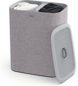 Joseph Joseph Tota 90-litre Laundry Hamper Separation Basket with Lid - Grey