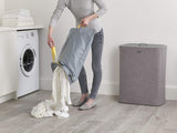 Joseph Joseph Tota 90-litre Laundry Hamper Separation Basket with Lid - Grey