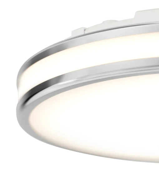 Artika, Hemisphere Flush Mount Light, Chrome
