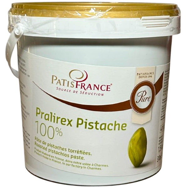 Patisfrance Pralirex 100% Pure Pistachio Paste 1.5 kg