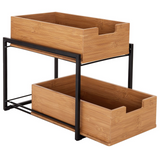 Seville Classics 2 Tier Sliding Bin Organizer