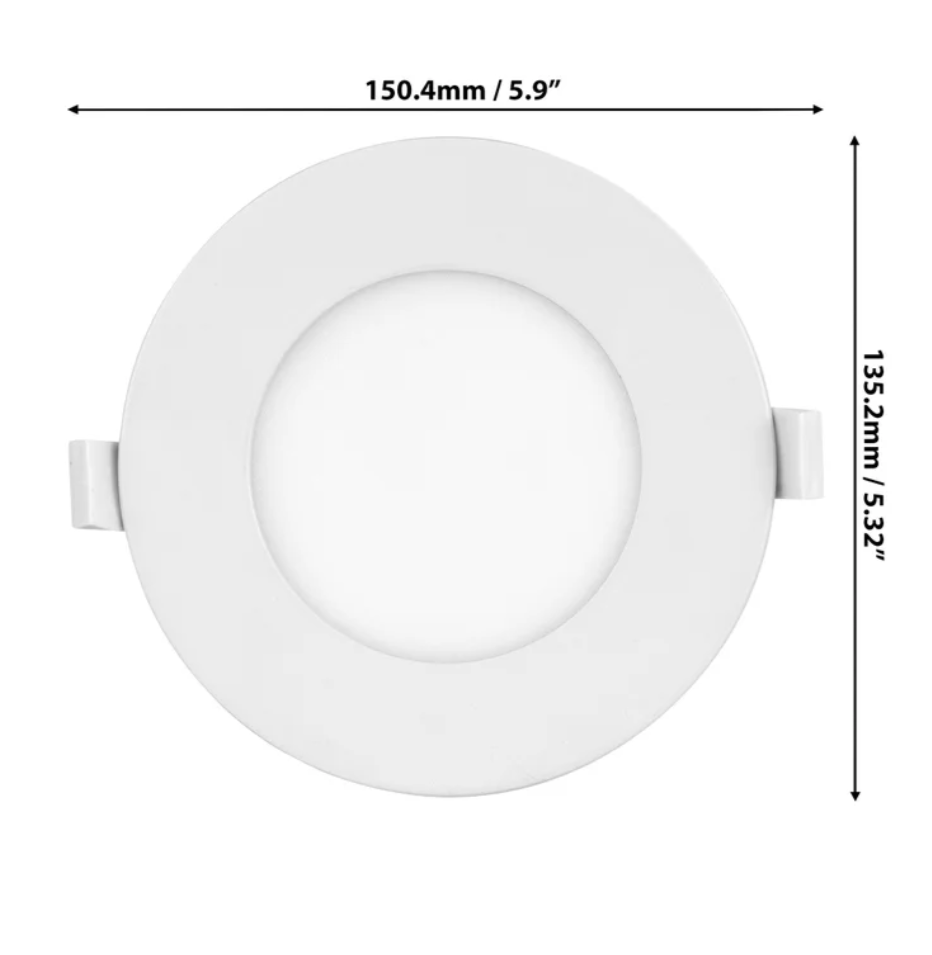 Luminus 4 in. 5CCT Recessed Panel Light Kit