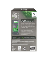 Dove Antiperspirant Deodorant for Men, 5 x 76 g
