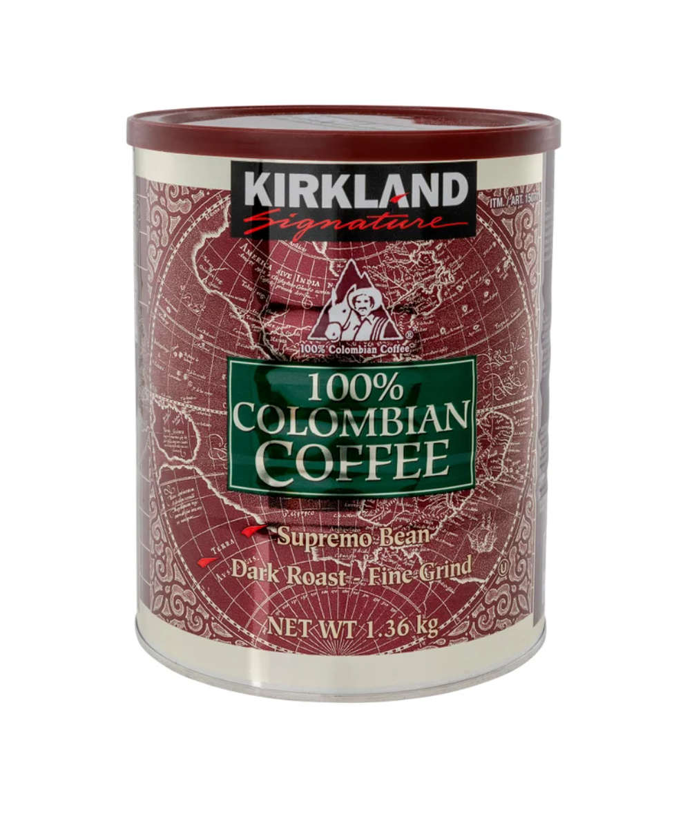 Kirkland Signature Dark Colombian Ground Coffee, 1.36 kg
