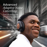 House of Marley Positive Vibration Rebel Wireless ANC Headphones - Over Ear Bluetooth Earphones with Adaptive Noise Cancelling, 130 H Playtime, IPX5, Sustainable Materials