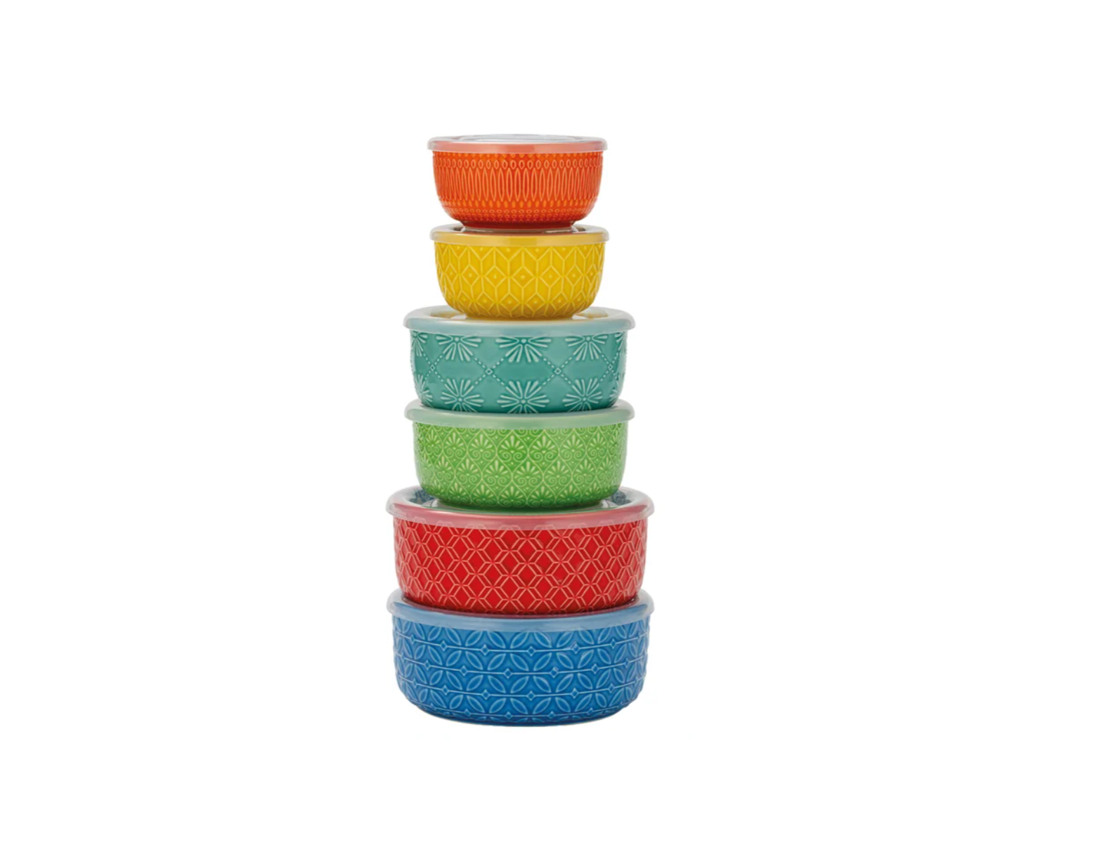Signature Housewares Morocco Bowls with Lids, 6-piece
