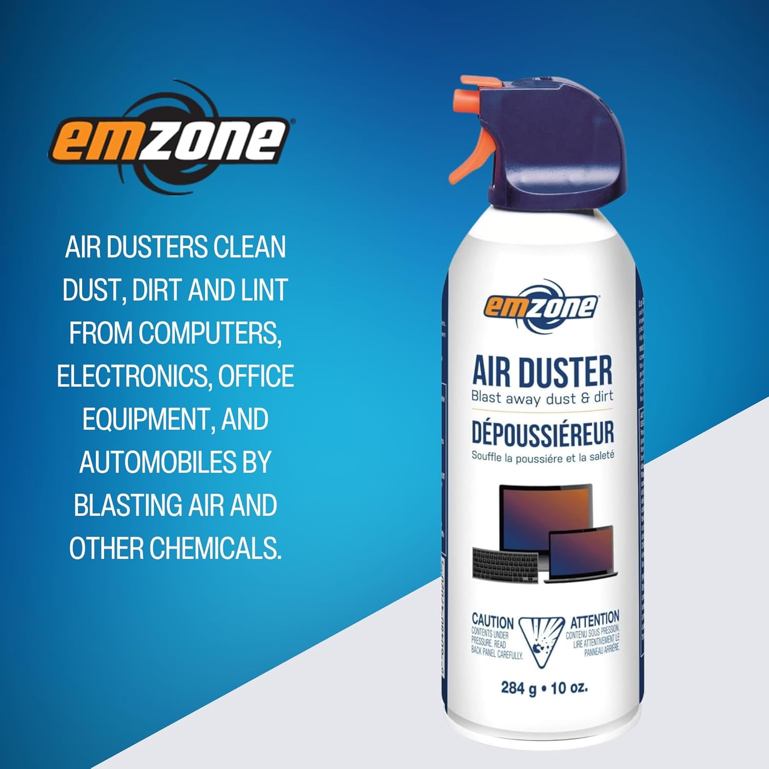 Emzone EMP47020 Air Duster - Moisture-free, VOC-free - 10 Oz