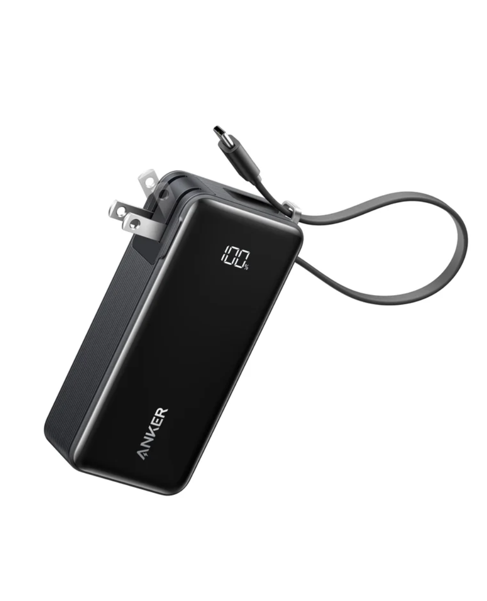 Anker 10K Wireless Portable Charger with Built-In USB-C Cable