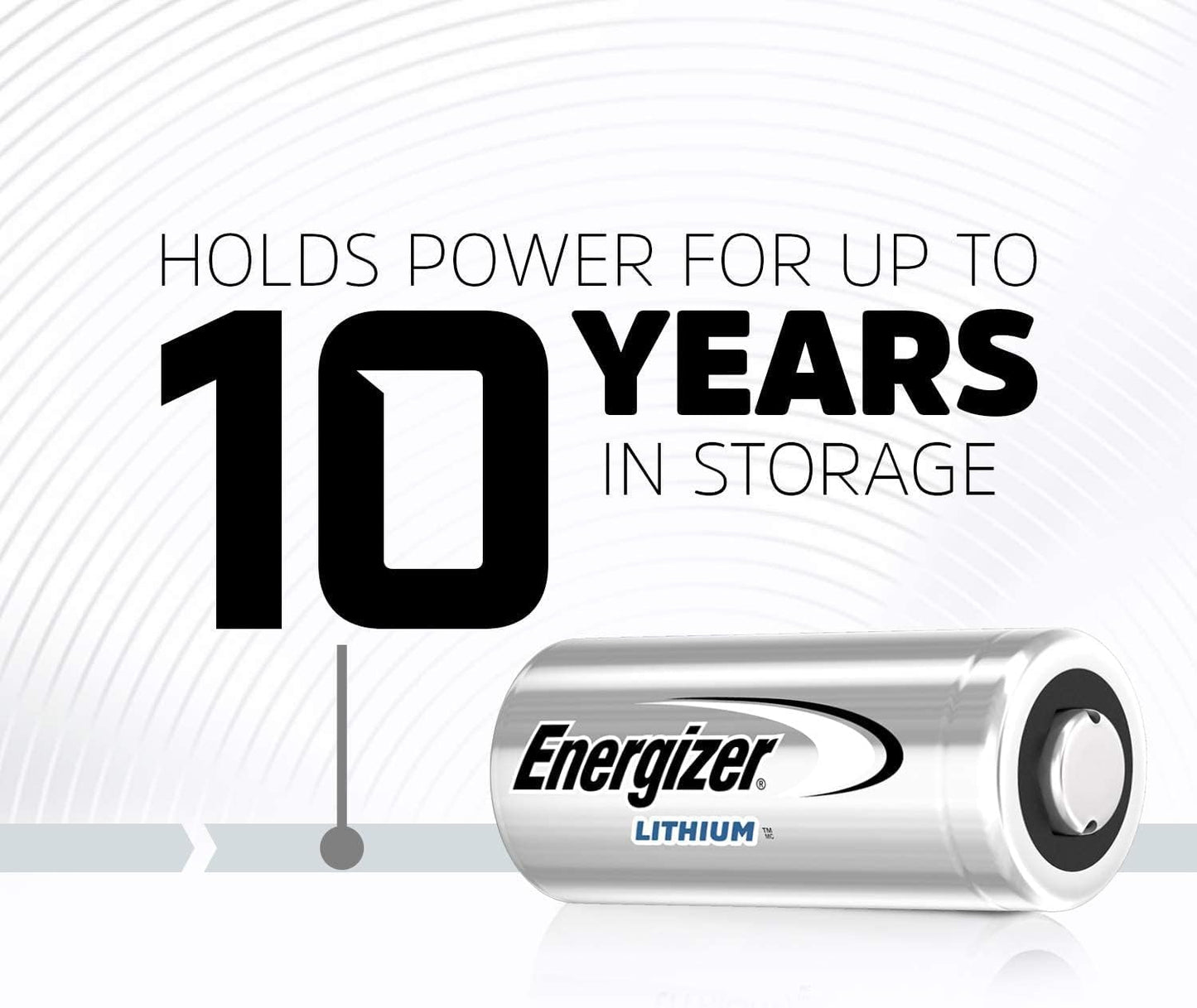 Energizer 123 Lithium 3-Volt Battery, 2-Pack