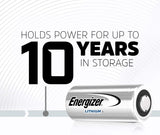 Energizer 123 Lithium 3-Volt Battery, 2-Pack