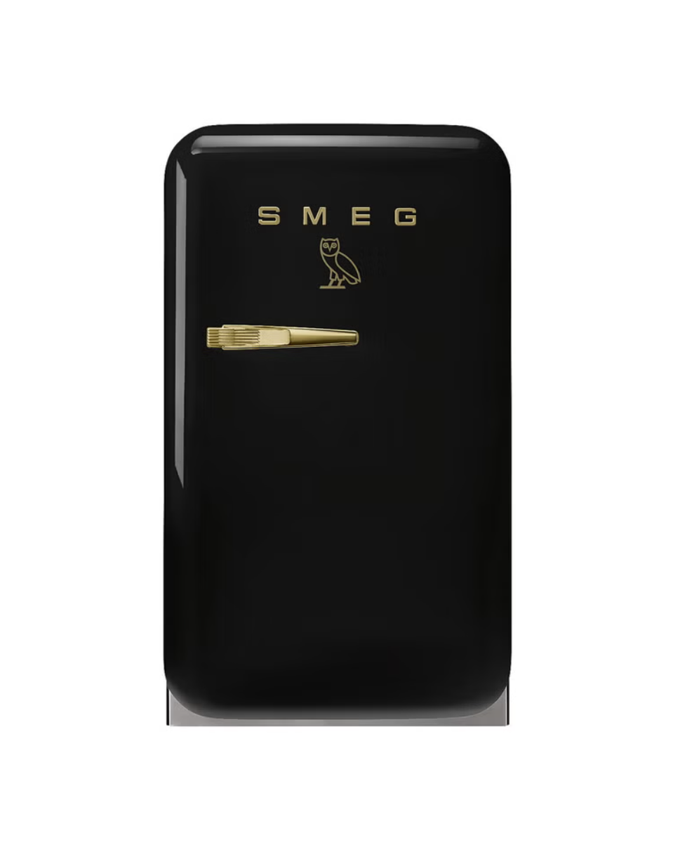 SMEG X OVO Drake Collaboration 16 in. 1.5 cu. ft. Compact Refrigerator