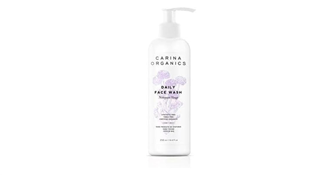 Carina Organics Unscented Face Wash, 250ml, White