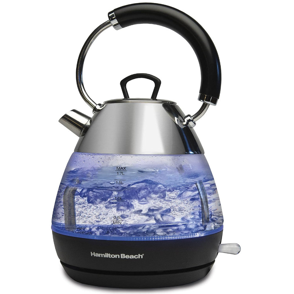 HAMILTON BEACH 1.7L Glass Kettle - 40896C