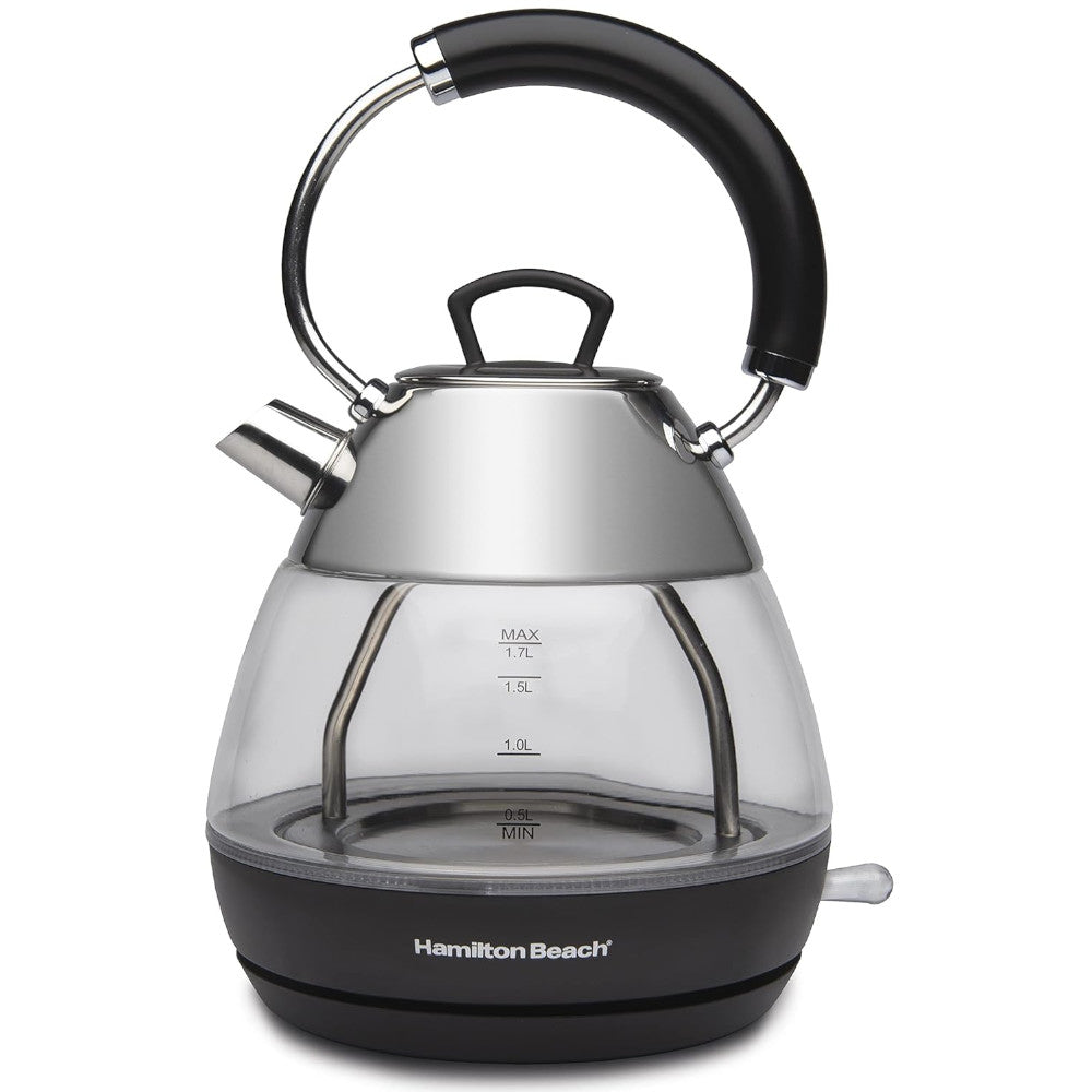 HAMILTON BEACH 1.7L Glass Kettle - 40896C