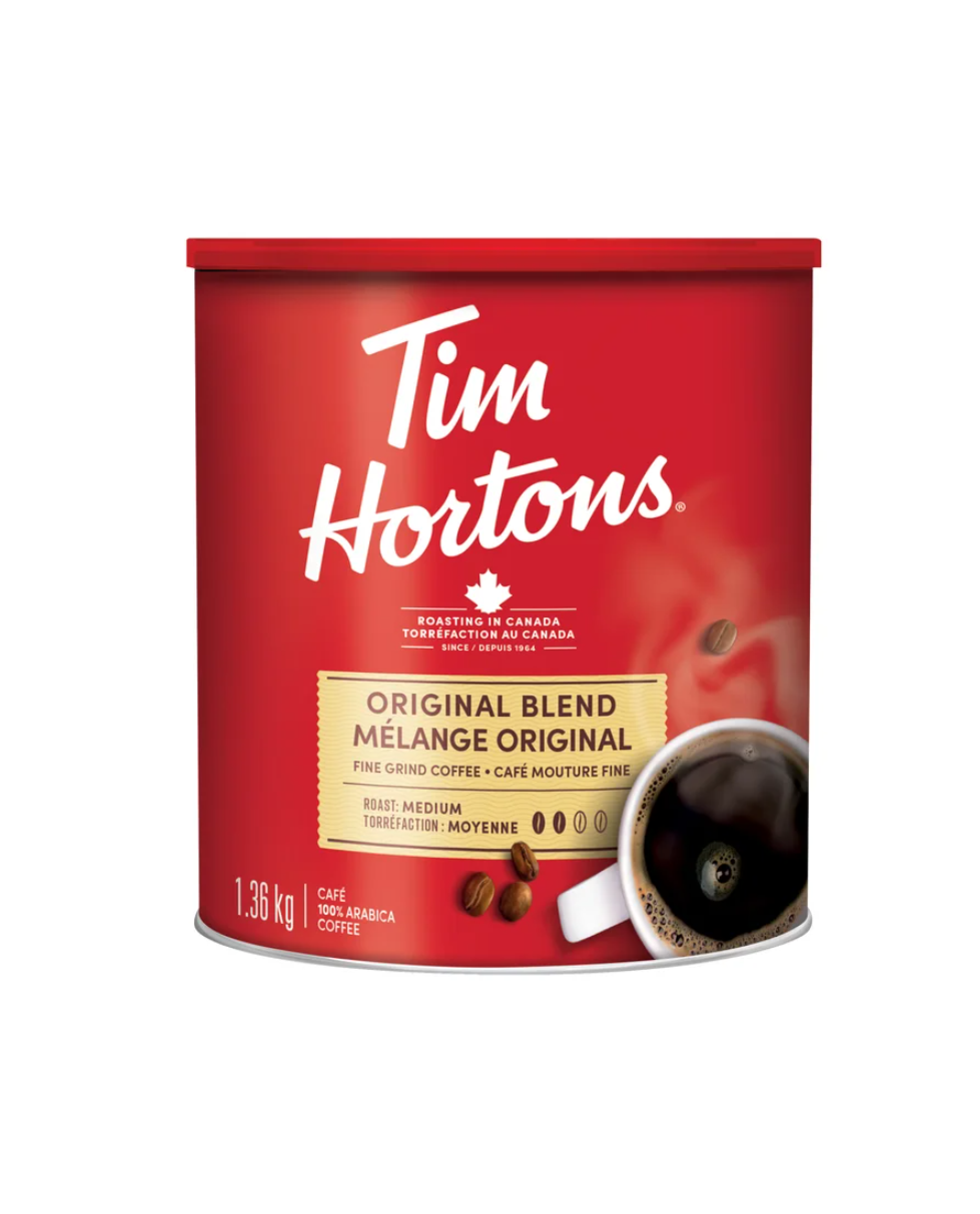 Tim Hortons Original Blend Fine Grind Coffee, 1.36 kg