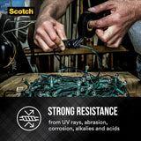 3M Scotch Super 33+ Vinyl Electrical Tape, .75-Inch x 66-Foot, Insulates and Protects Against Abrasion and Moisture, Protective Jacketing up to 600V Splice Insulation (6132-BA-10)