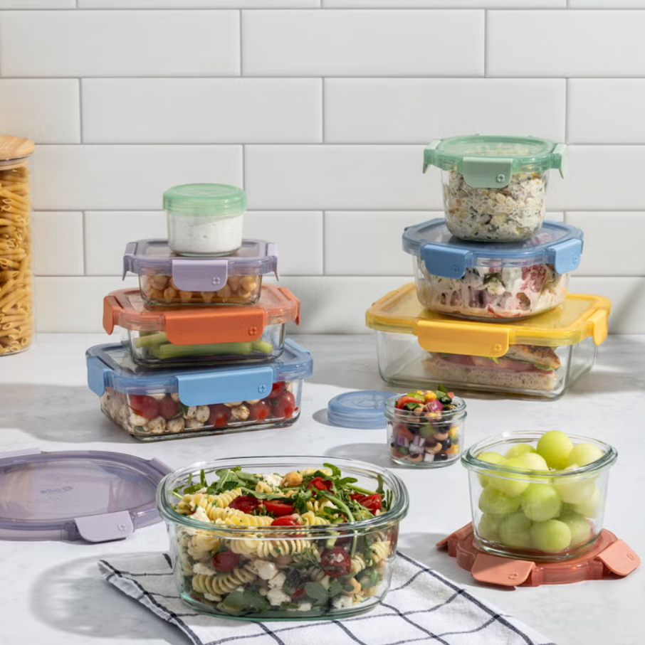 Ello Glass Food Storage Set, 20-piece