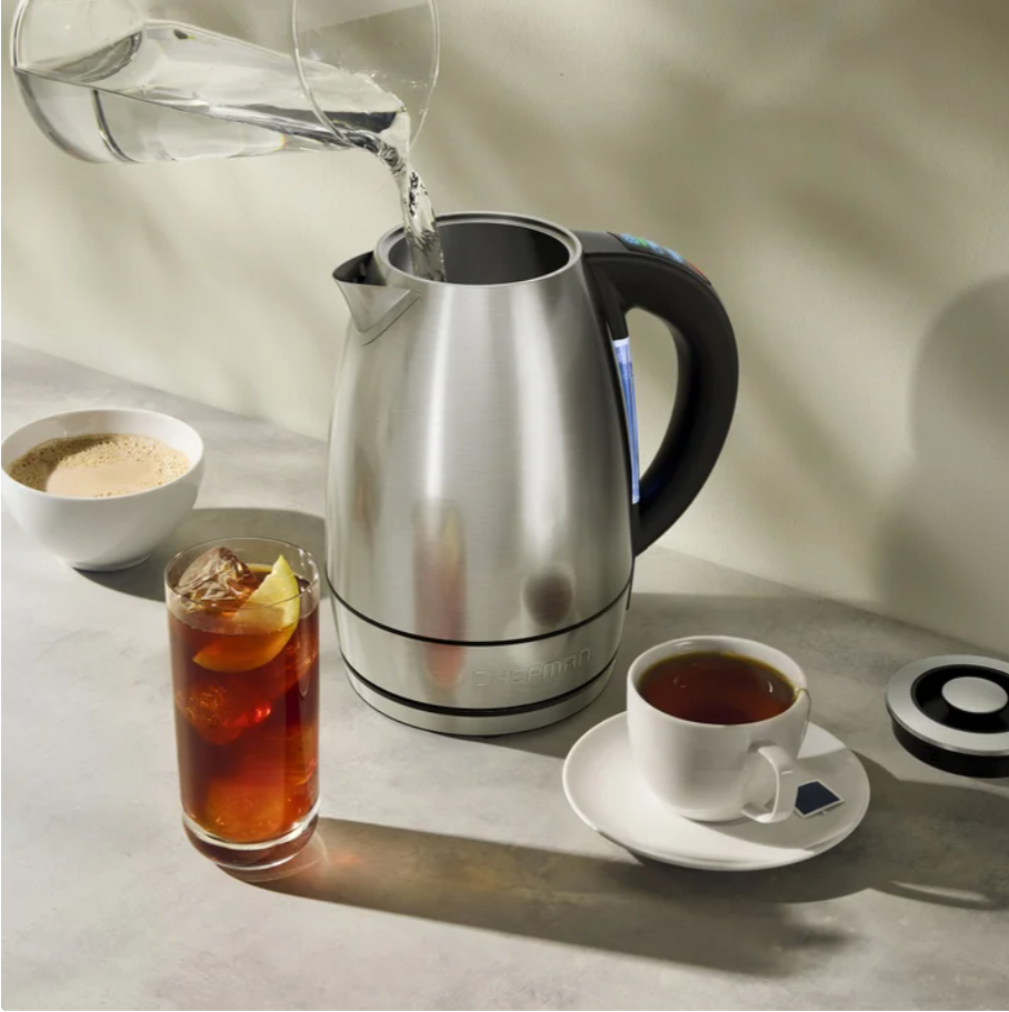 Chefman 1.8 L Custom-Temp Digital Kettle, Stainless Steel