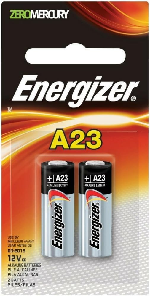 Energizer Zero Mercury Alkaline Batteries A23 2 ea (Pack of 3)