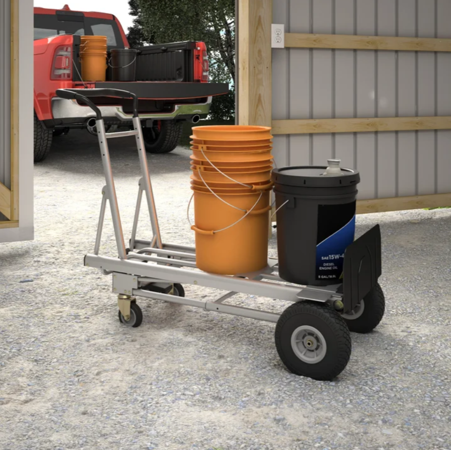 Cosco , 4-in-1 Folding Toe Plate Series Hand Truck , Silver