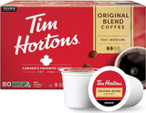 Tim Hortons Coffee Original Blend 80 K Cups Keurig K Cups Medium Roast