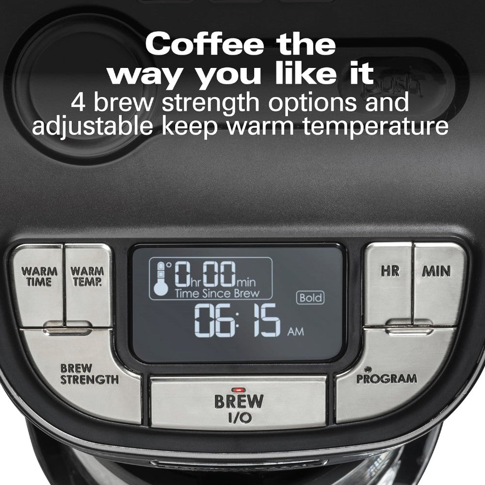 HAMILTON BEACH PROFESSIONAL 49500 Programmable 12 Cup Coffee Maker - Refurbished with Home Essentials warranty