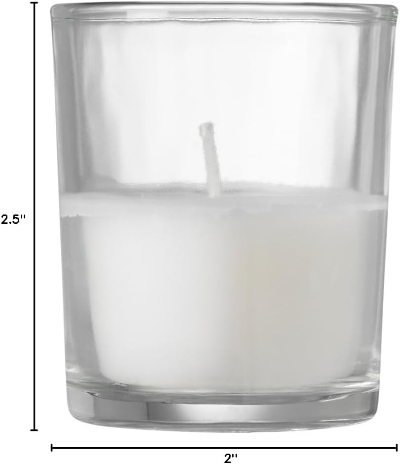Yummi Unscented 2 x 2.5 Biolight Candle Jars - 12 per Pack