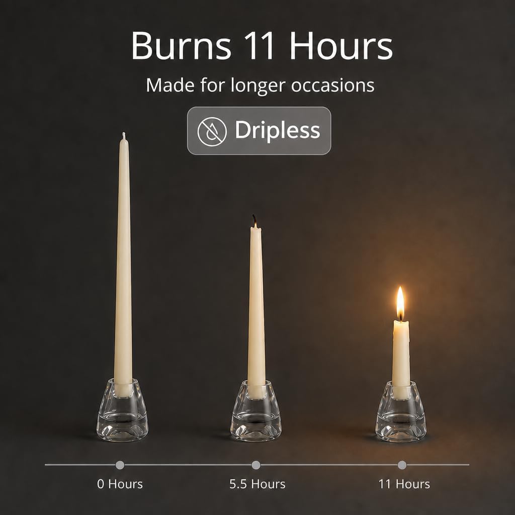 Yummi , Taper Candles - 12 inch - 12 per Pack