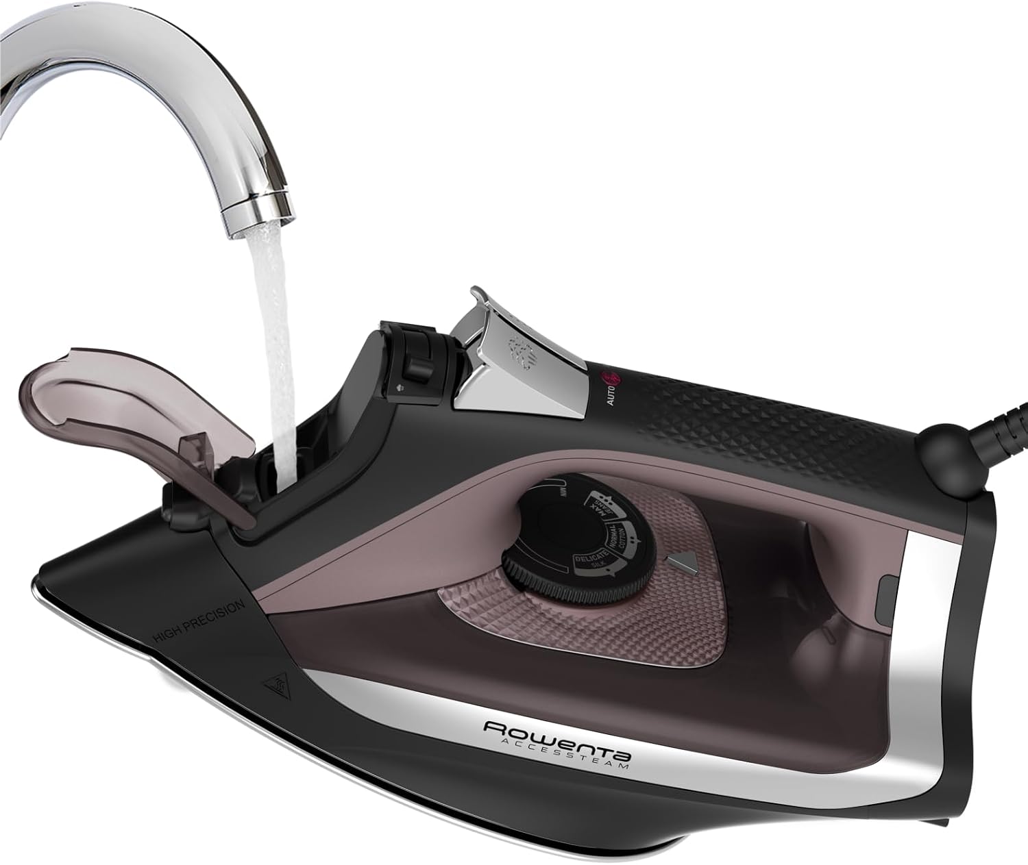 Rowenta Accessteam Steam Iron Microsteam 350 Soleplate Vertical Steaming Perfect Steam Distribution 180 g/min Steam Boost