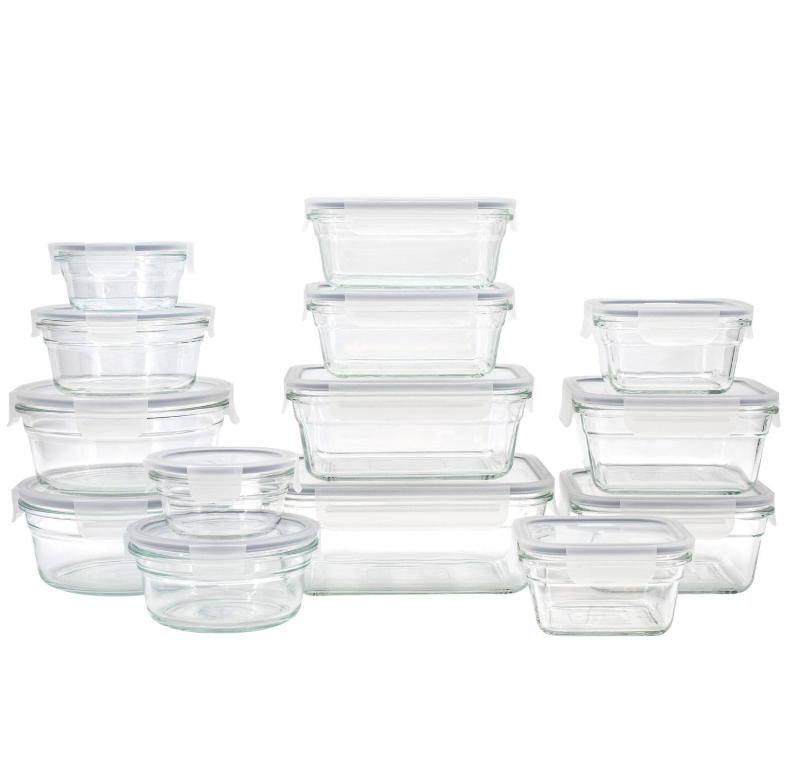 28-Piece Glasslock Food Storage Set