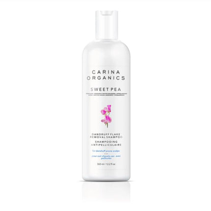 Carina Organics Sweet Pea Dandruff Flake Removal Shampoo, 360 ml, White