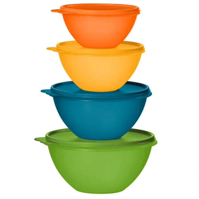Tupperware , Wonderlier Collection Food Storage Containers, 8-pieces , Multi-colored