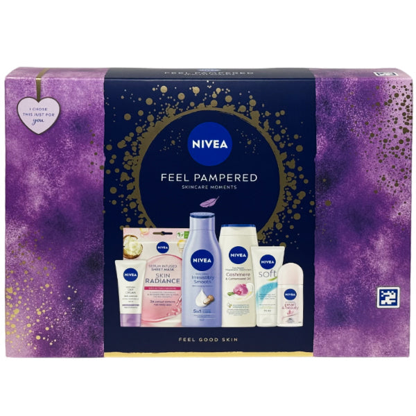 Nivea Feel Pampered Skincare Moments Gift Set 6 pc