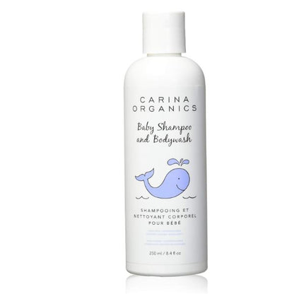 Carina Organics Baby Shampoo and Body Wash, 250 ml, White