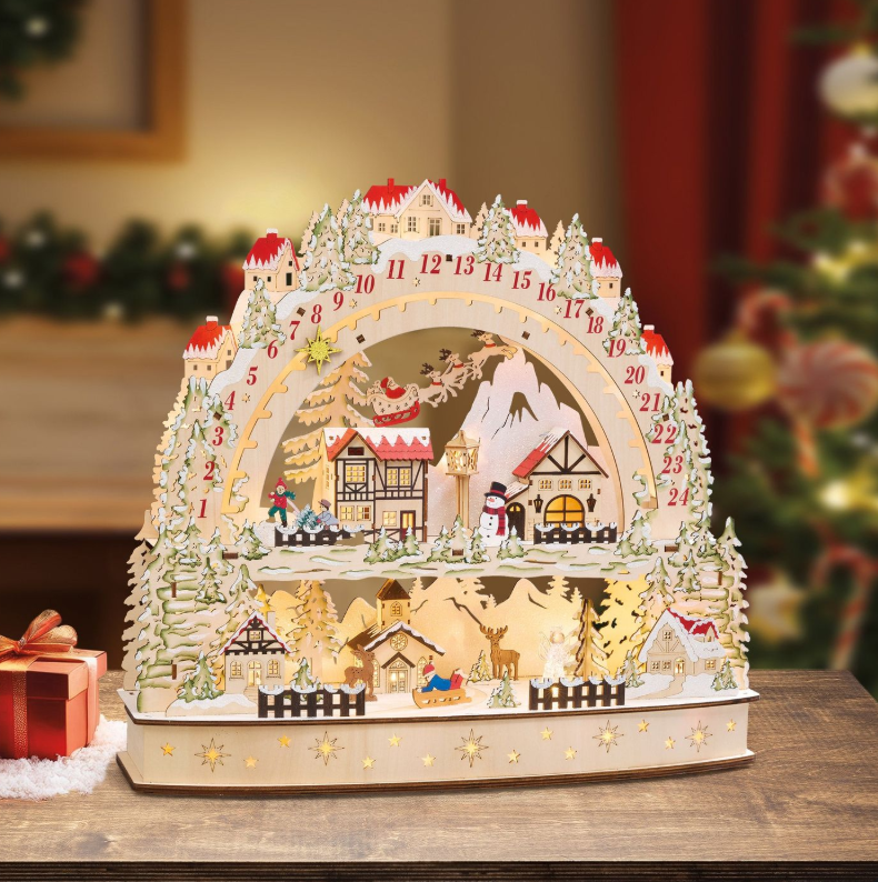 Wooden LED Advent Calendar